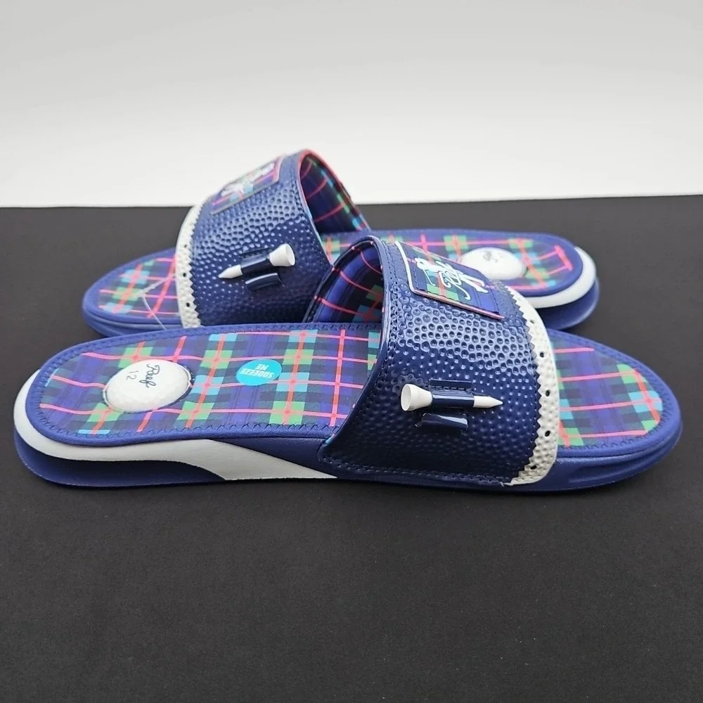 Reef Mulligan Slides Scottish‎ Waters 2 Men's Size 12 New Limited Drop